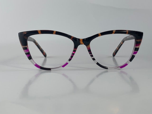Eve In Purple Tortoise Specks:  Women's Cat Eye Fits Medium Size Faces