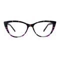 Eve In Purple Tortoise Specks:  Women's Cat Eye Fits Medium Size Faces