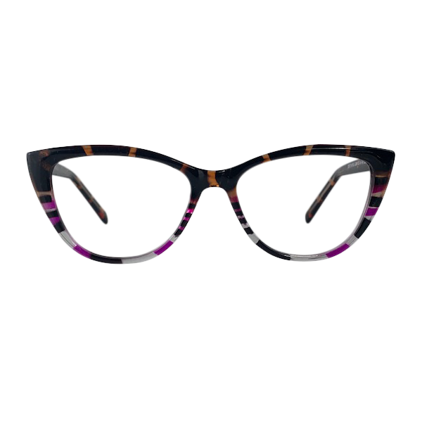 Eve In Purple Tortoise Specks:  Women's Cat Eye Fits Medium Size Faces