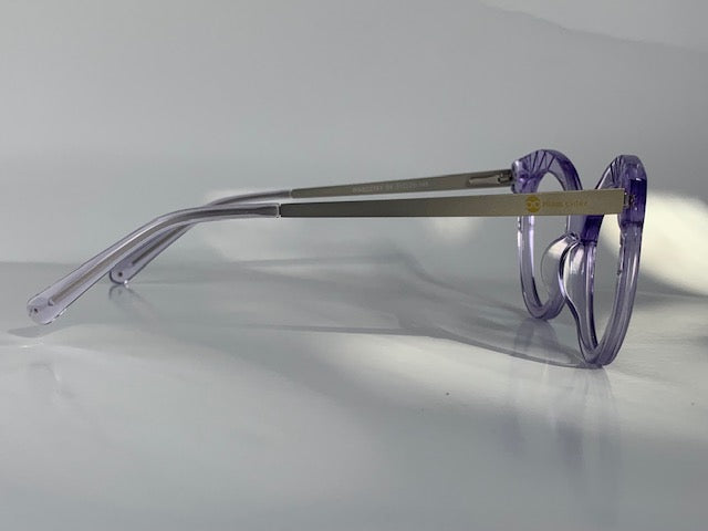 Leah In Transulucent Purple Acetate; Women's Cat Eye Fits Medium To Wide Faces (jill)