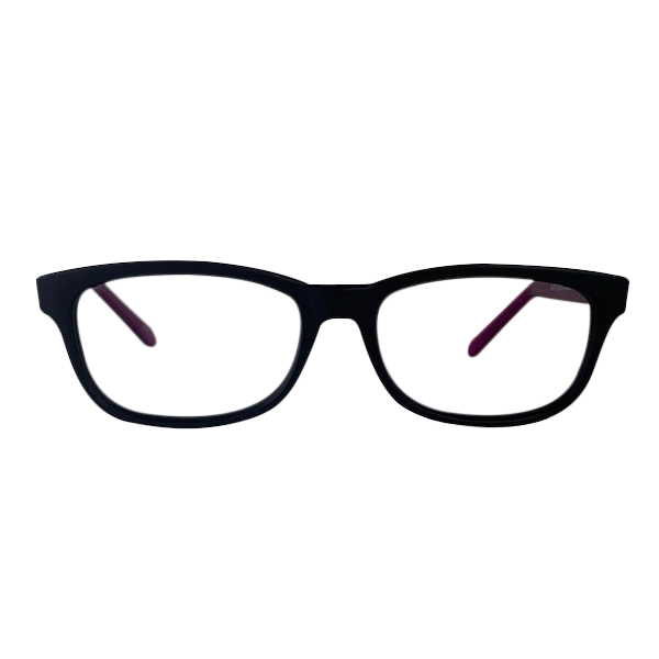 Dina in Midnight Acetate Purple Temples:  women’s Eyewear fits narrow faces