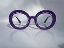 Beverly In Purple Mesh Acetate: Women's Modified Oval  Fits Medium To Wide Faces