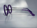 Beverly In Purple Mesh Acetate: Women's Modified Oval  Fits Medium To Wide Faces