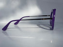Beverly In Purple Mesh Acetate: Women's Modified Oval  Fits Medium To Wide Faces