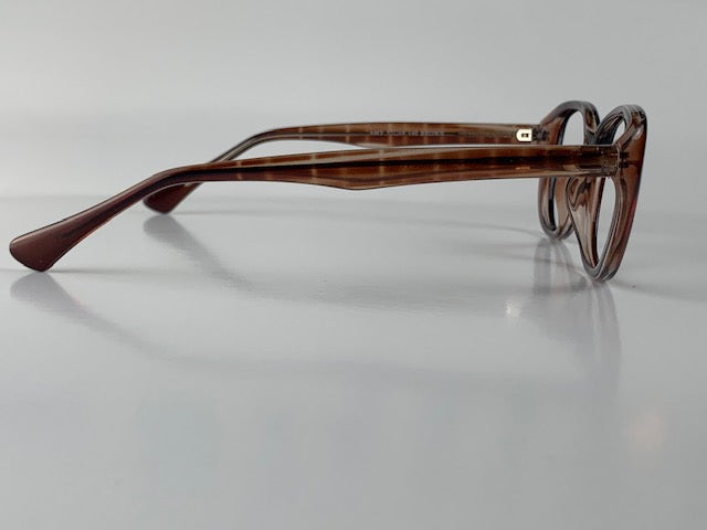 Abilene In Brown Cedar Acetate: Women's Cat Eye fits medium to large faces