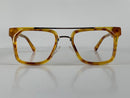 Abel In Banana Tortoise: Unisex Square Fits Medium To Wide Faces