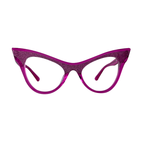 Delmas In Pink Crystal: Women's Cat Eye Fits Medium To Wide Faces