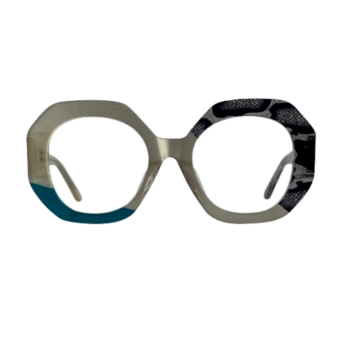 Chalice In Golden Rattle Acetate :  Women's Modified Oval Fits Medium To Wide  Faces