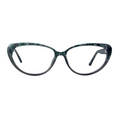 Petina In Green Leaf Acetate :  Women's Cateye Fits Medium Size Faces (jill)