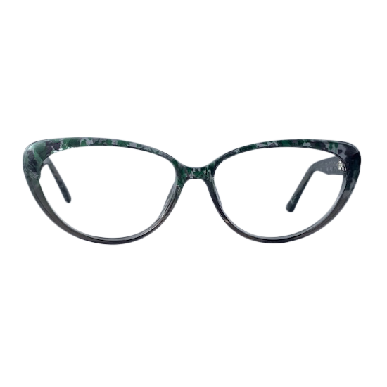 Petina In Green Leaf Acetate :  Women's Cateye Fits Medium Size Faces (jill)