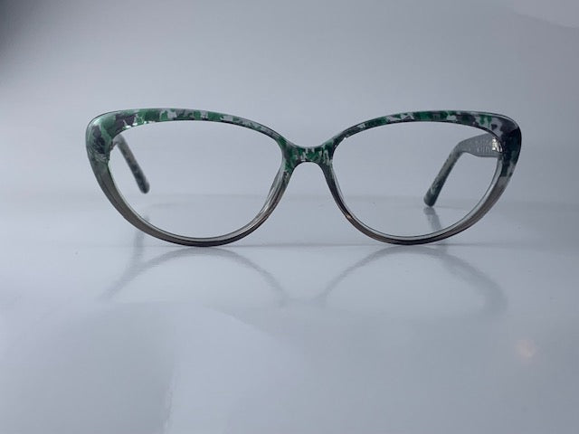 Petina In Green Leaf Acetate :  Women's Cateye Fits Medium Size Faces (jill)