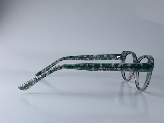 Petina In Green Leaf Acetate :  Women's Cateye Fits Medium Size Faces (jill)