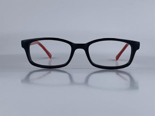 Pascal In Midnight Acetate With Ruby Temples: Kid's Eyewear Fits Age 8-12