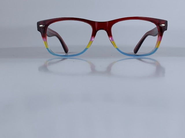 Peri In Brown With Candy Gradient Bottom:  Kid's Eyewear For Ages 10-14
