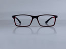 Baringer In Midnight Acetate With Ruby Red Temples: Kid's Eyewear Ages 8-12
