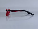 Baringer In Midnight Acetate With Ruby Red Temples: Kid's Eyewear Ages 8-12