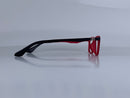 Baringer In Midnight Acetate With Ruby Red Temples: Kid's Eyewear Ages 8-12