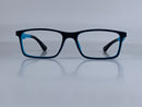 Baringer In Midnight Acetate With Blue Temples: Kid's Eyewear For Ages 8-12