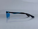 Baringer In Midnight Acetate With Blue Temples: Kid's Eyewear For Ages 8-12