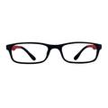 Jean In Midnight Acetate With Red Temples: Kid's Eyewear For Ages 8-12