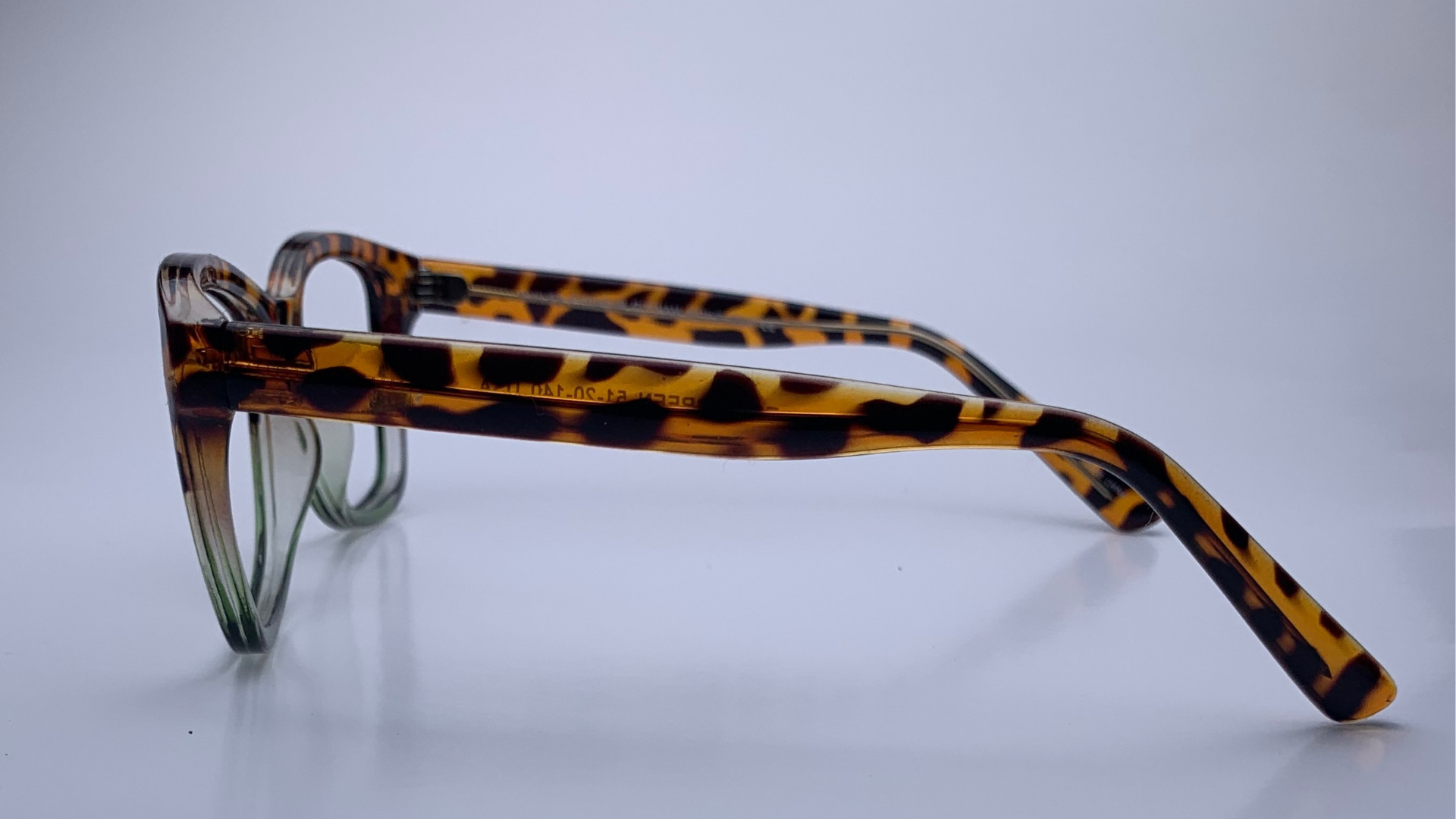 Sheri In Aventurine Tortoise With Green:  Women's Modified Oval Fits Medium Size Faces (jill)