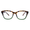 Sheri In Aventurine Tortoise With Green:  Women's Modified Oval Fits Medium Size Faces (jill)