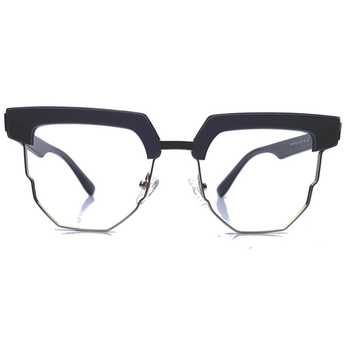 Carlton In Black Obsidian Acetate: Unisex/Modified Oval Frame Fits Medium To Wide Faces