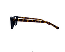Shane In Charcoal Black With Tortoise: Unisex Frame With Modified Oval Fits Small To Medium Size Faces 48-19-140