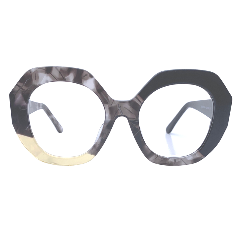 Chalice In Granite Brown With Vanilla Acetate:  Women's Modified Oval/Fits Medium To Wide Faces