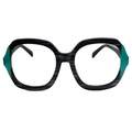 Abigail In Gray Stone Tortoise With Turquoise
