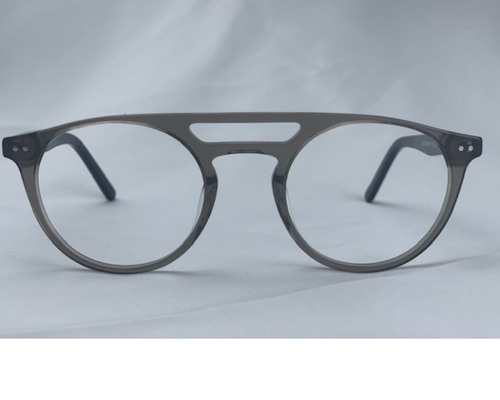 Silas In Cloudy Gray Acetate:  Unisex/Modified Oval Fits Medium Size Faces