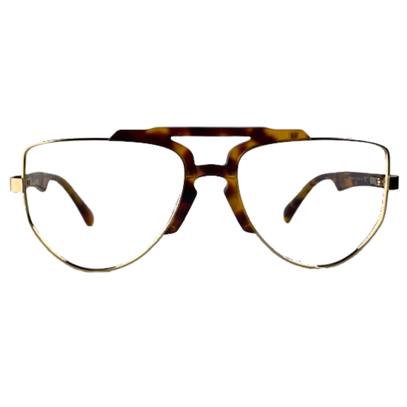 Barnett In Grimel Tortoise: Aviator Frame Fits Wide Faces/Size 56-18-140